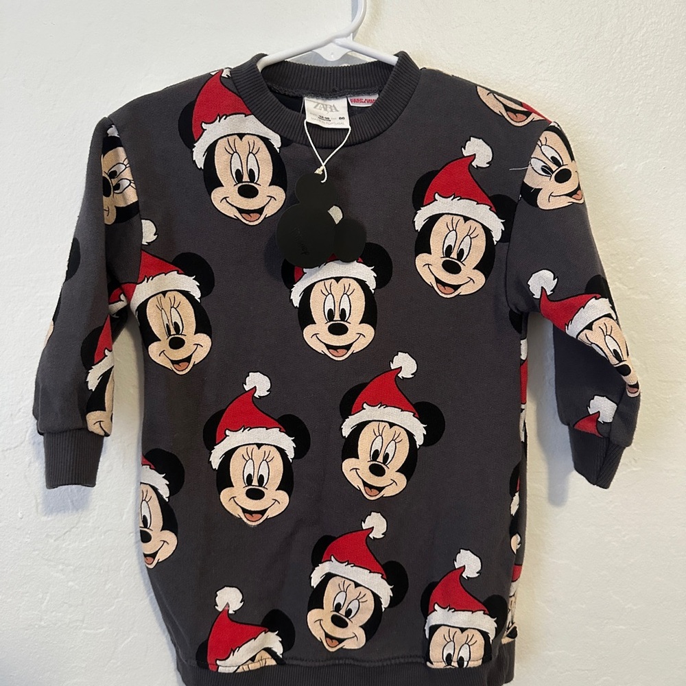 Zara Disney Mickey tunic sweater